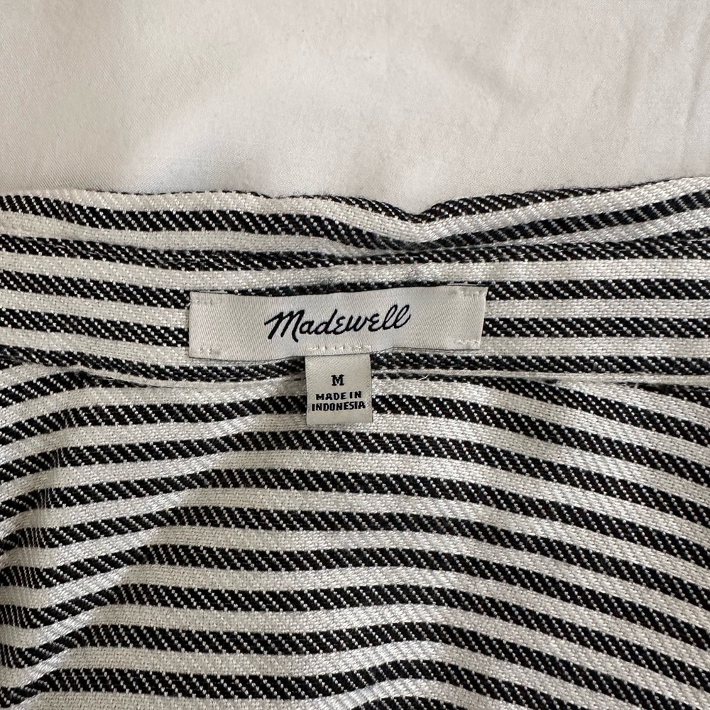 Madewell Striped Button-Up Shirt Dress - Picture 6 of 6
